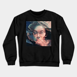 What Room - Glitch Art Portrait Crewneck Sweatshirt